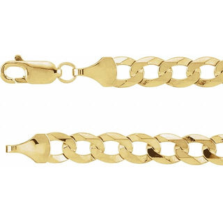 7 Inch 5 8 Mm Curb Bracelet 14K Yellow Gold