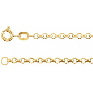 7 Inch Rolo Bracelet 14K Yellow Gold
