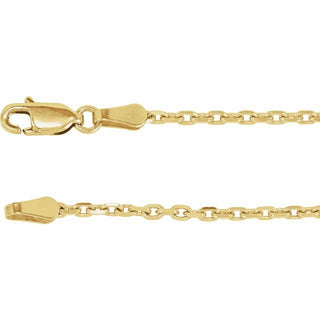 16 Inch Diamond Cut Cable Chain With Lobster Clasp Sterling Silver Ch524 70001 P