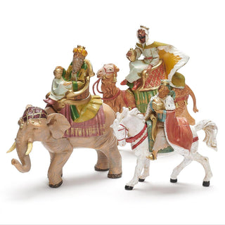 5-Inch Scale 3 Pc St King On Horse Camel/Elephant Nativity Figure