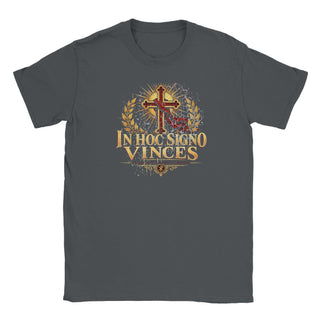 In Hoc Signo Vinces Gold and Crimson T-Shirt - view 4