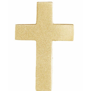 14K Yellow Scroll Cross Pendant