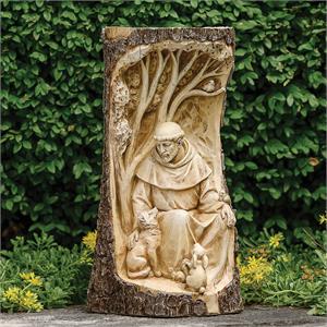 14-Inch Carved St Francis Garden Statue - Joseph's Studio - View 2