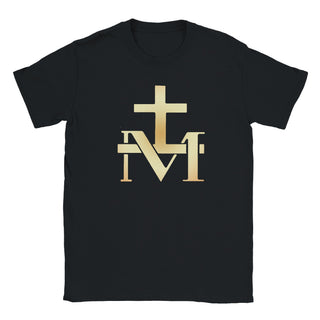Miraculous Medal Cross and M Gold T-Shirt - view 11
