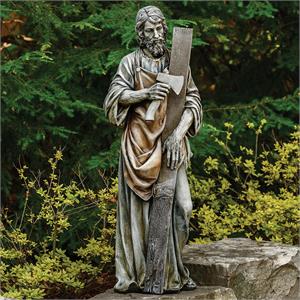 35.75-Inch St Joseph The Worker Garden Statue - View 2