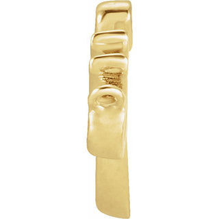 18K Yellow 21.3 mm Faith Necklace Center