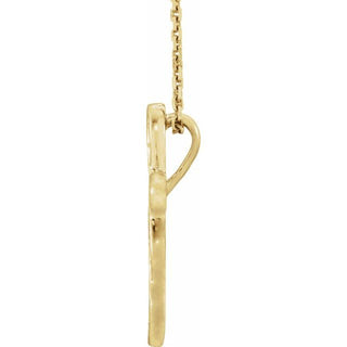 14K Yellow .08 CTW Natural Diamond Cross 16-18" Necklace