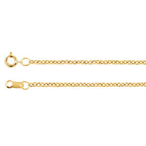 30-inch Cable Chain with Spring Ring - 14K Yellow Gold Gold Filled
