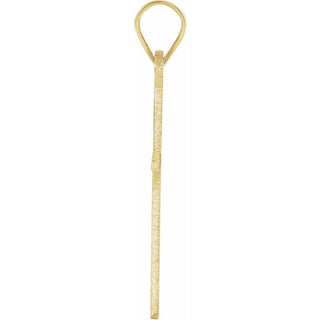 14K Yellow Cross Pendant