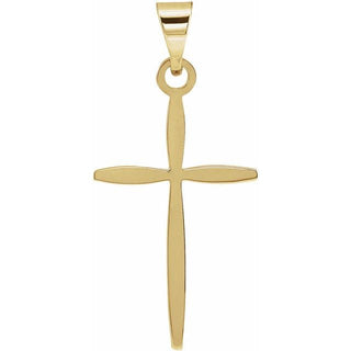 14K Yellow Cross Pendant