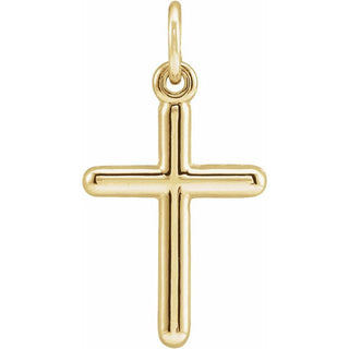 14K Yellow Cross Pendant