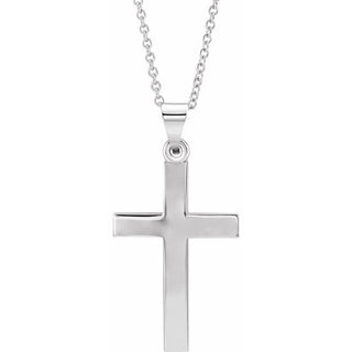 Sterling Silver Cross 18" Necklace  