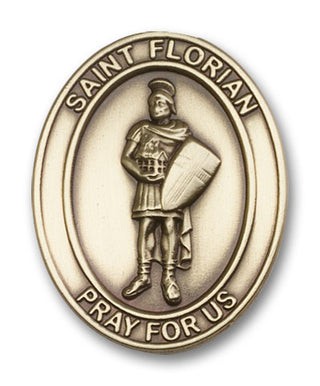Gold Finish Saint Florian Visor Clip