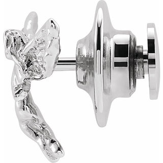 Sterling Silver Dancing Angel Lapel Pin