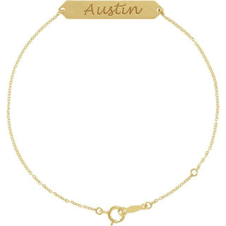 18K Yellow Gold-Plated Sterling Silver Geometric 7-8" Bracelet