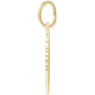 14K Yellow 12 mm Angel Pendant
