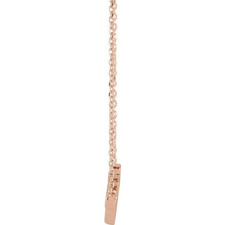 14K Rose Faith 18" Necklace