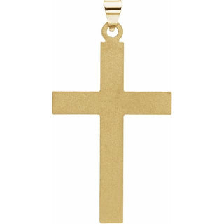 14K Yellow Cross Pendant
