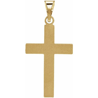 14K Yellow Cross Pendant
