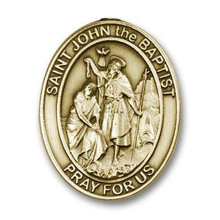 Gold Finish Saint John the Baptist Visor Clip