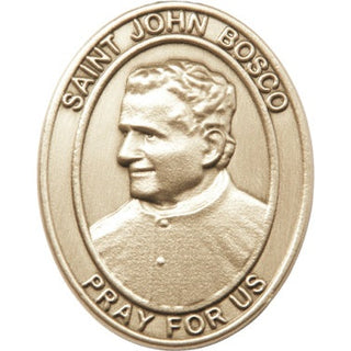 Gold Finish Saint John Bosco Visor Clip