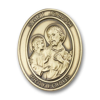 Gold Finish Saint Joseph Visor Clip