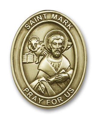 Gold Finish Saint Mark Visor Clip