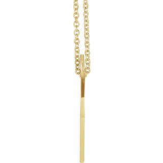 14K Yellow Faith, Hope, Love Pierced Loop 16-18" Necklace