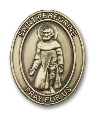 Gold Finish Saint Peregrine Visor Clip