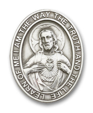 Silver Finish Scapular Visor Clip