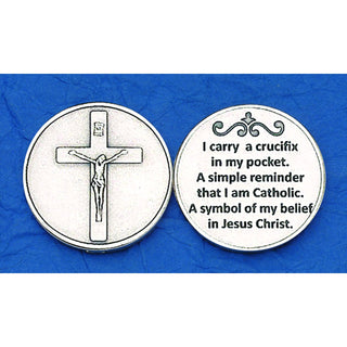 Bulk Italian Token - I carry A Crucifix