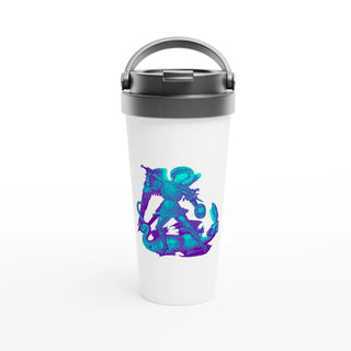 St. Michael and the Dragon Teal Travel Mug