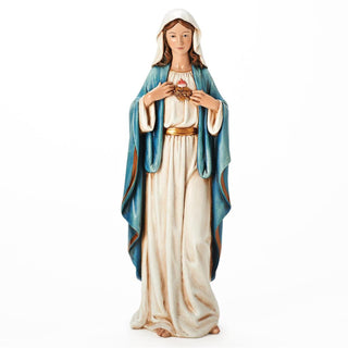 17.25-Inch Immaculate Heart Mary Figure - Renaissance Collection