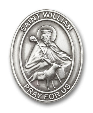Silver Finish St William Visor Clip