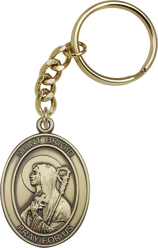 Gold Oxide Saint Pio of Pietrelcina Keychain | Engravable