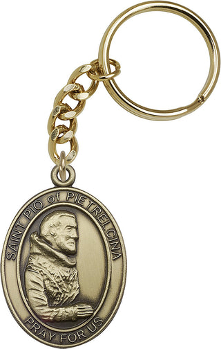 Gold Oxide Maria Stein Keychain | Engravable