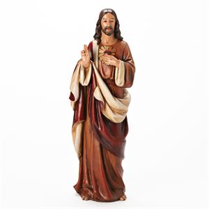 18-Inch Sacred Heart Of Jesus Figure - Renaissance Collection - View 2