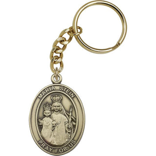 Gold Oxide Maria Stein Keychain | Engravable