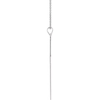 Sterling Silver 39 x 25 mm Cross 18" Necklace