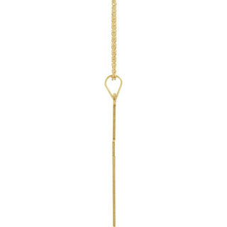 14K Yellow 28 x 18 mm Cross 18" Necklace