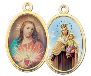 Gold Oval Scapular Picture Med 10-Pack