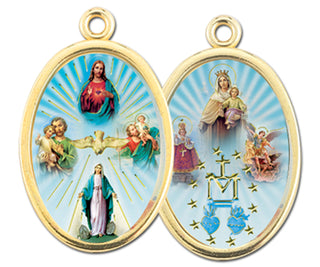 Gold Oval Four Way Picture Medal 10-Pack