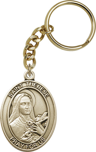 Gold Oxide Our Lady of Lebanon Keychain | Engravable
