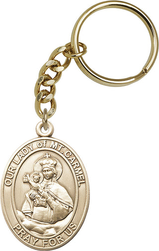 Gold Oxide Saint John Vianney Keychain
