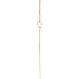 14K Yellow 39 x 25 mm Cross 18" Necklace