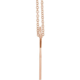 14K Rose Faith, Hope, Love Pierced Loop 16-18" Necklace