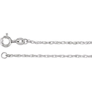 18-inch Rope Chain with Spring Ring - Sterling Silver