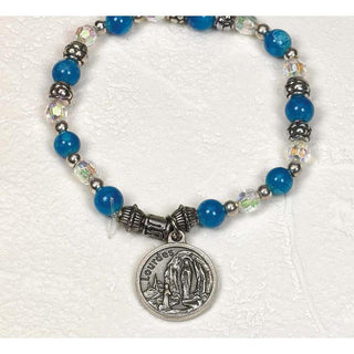 4-pack - Lady of Lourdes - Italian Charm Bracelet