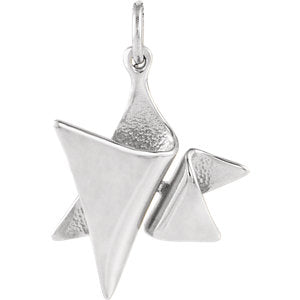 Sterling Silver 19x17 MM Star of David Pendant