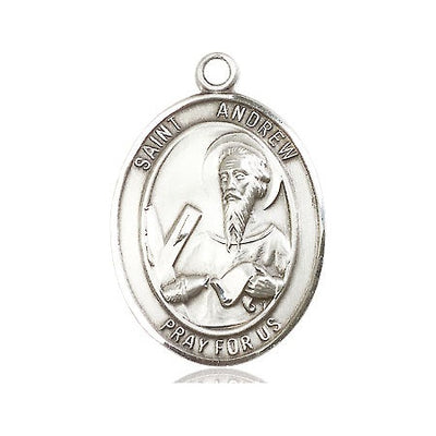 Sterling Silver St. Andrew the Apostle Medal | Large | Engravable